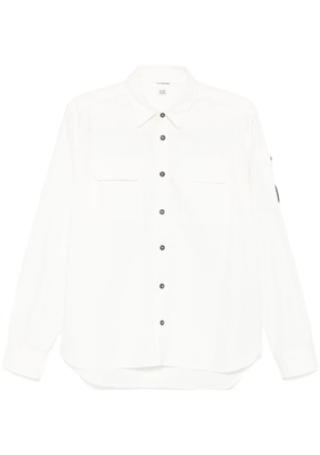 C.P. Company Lens-detail cotton shirt - White