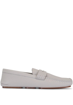 KHAITE leather loafers - Grey