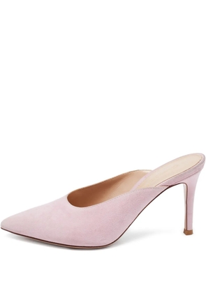 Gianvito Rossi pre-owned 80mm pointed-toe mules - Pink