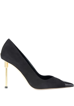 Elisabetta Franchi 100mm sculpted heel leather pumps - Black