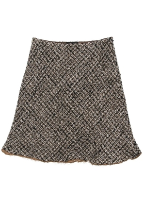 Prada Pre-Owned 2000s tweed skirt - Black