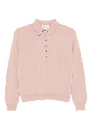 be you fine-knit polo shirt - Pink