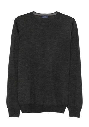 Barba round-neck long-sleeve sweater - Grey