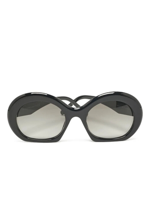 Loewe Pre-Owned oval-frame sunglasses - Black