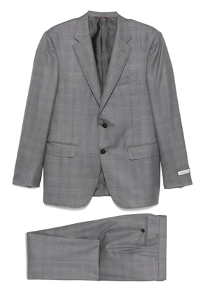 Canali check-pattern suit - Grey