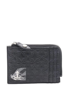 Vivienne Westwood Pre-Owned Orb leather wallet - Black