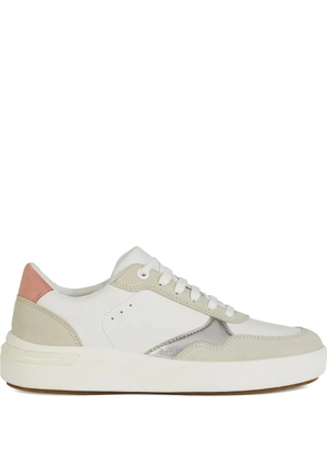 Geox Dalyla leather panelled sneakers - White