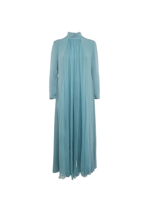 Lanvin Pre-Owned silk maxi dress - Blue