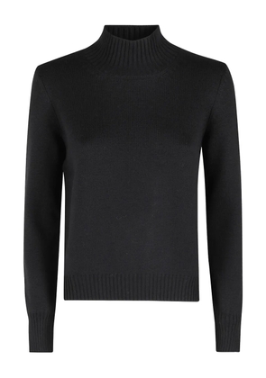Gran Sasso funnel-neck sweater - Black