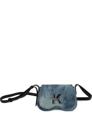 Karl Lagerfeld Jeans tie-dye denim crossbody bag - Blue