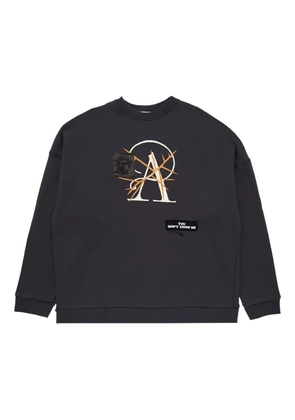 Undercover appliqué-detail cotton sweatshirt - Grey