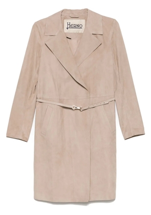 Herno suede coat - Neutrals