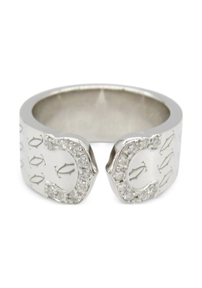 Cartier 2010s 18K white gold 2C diamond ring - Silver