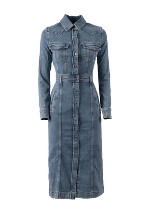 7 For All Mankind button-up midi dress - Blue
