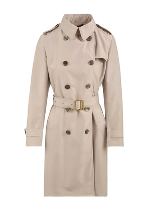 Moorer belted double-breasted trench coat - Neutrals