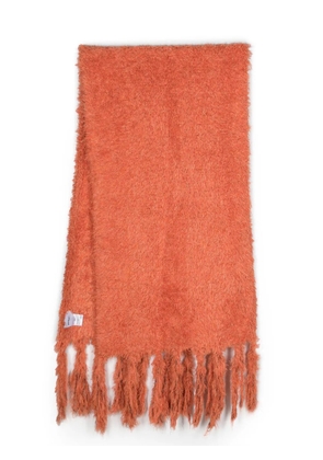 Bonsai Fluffy frayed scarf - Orange