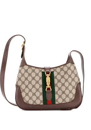 Balenciaga Pre-Owned x Gucci The Hacker Project Jackie 1961 BB Coated Canvas Small hobo bag - Brown