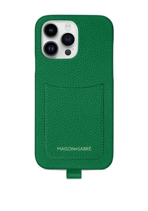 MAISON de SABRÉ Sling iPhone 14 Pro case - Green