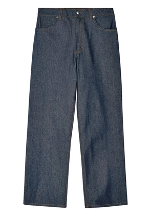 Eckhaus Latta mid-rise cotton jeans - Blue