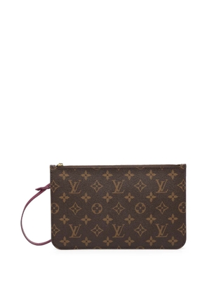 Louis Vuitton Pre-Owned 2015 Monogram Neverfull MM pouch - Brown