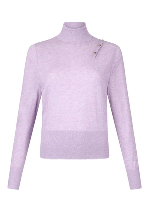 LIU JO high-neck cut-out sweater - Purple