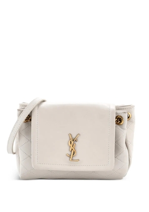 Saint Laurent Pre-Owned Nolita Satchel Quilted Leather Mini crossbody bag - Neutrals