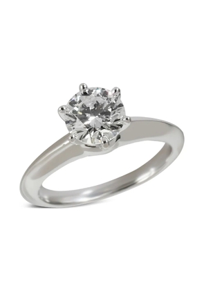 Tiffany & Co. Pre-Owned pre-owned platinum Solitaire diamond engagement ring - Silver