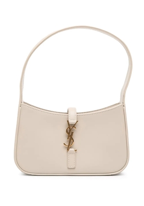 Saint Laurent Pre-Owned 2022 Mini Smooth Calfskin Le 5 a 7 Hobo shoulder bag - White