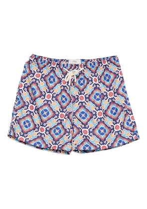 PENINSULA SWIMWEAR patterned drawstring swim shorts - Blue