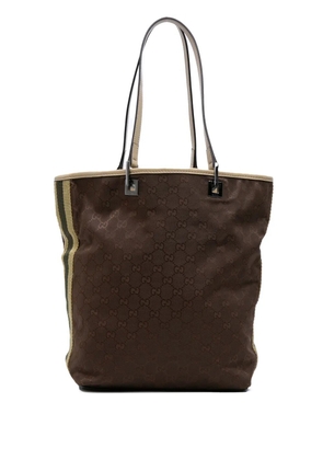 Gucci Pre-Owned 2021-2025 GG Canvas Web tote bag - Brown