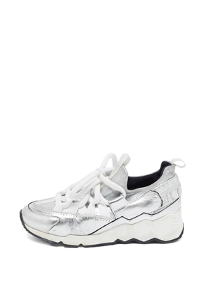 Pierre Hardy metallic-effect sneakers - Silver