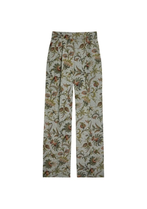 ETRO floral-print trousers - Grey