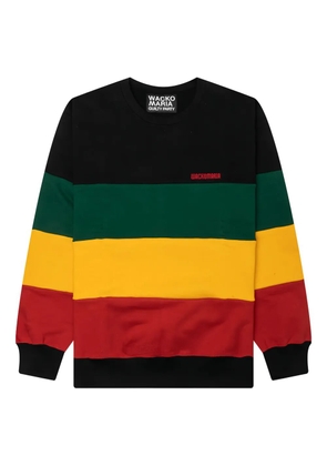 WACKO MARIA striped crew-neck sweatshirt - Black