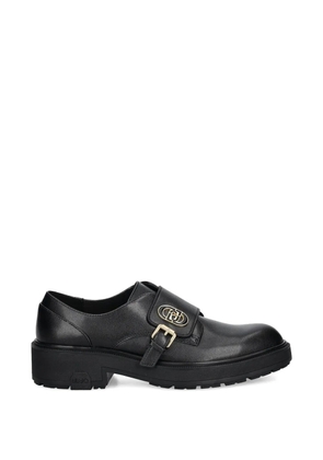 LIU JO buckle strap Monk shoes - Black