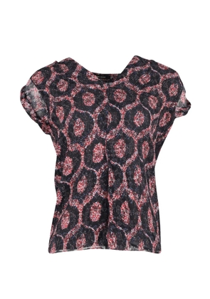 Isabel Marant Vintage paisley v-neck blouse - Black