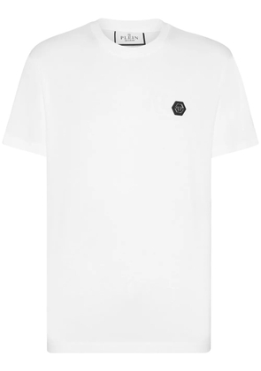 Philipp Plein crystal-embellished cotton T-shirt - White