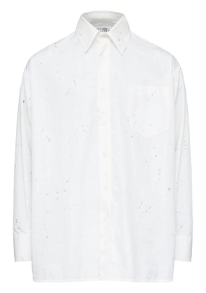 MM6 Maison Margiela paint-splatter shirt - White