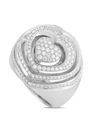 Chopard Pre-Owned 18kt white gold Heart diamond ring - Silver