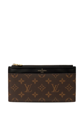 Louis Vuitton Pre-Owned 2021-2025 Monogram Slim Purse long wallets - Brown