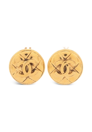 CHANEL Pre-Owned 1980-1990s Mark clip-on earrings - Gold