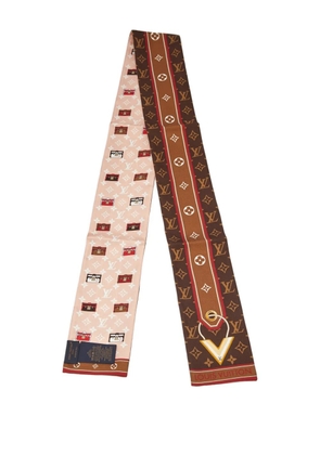 Louis Vuitton Pre-Owned Minimalle Bandeau monogram silk scarf - Neutrals