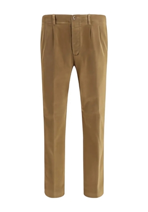 Germano 1952 pleated-front trousers - Brown