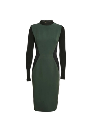 Victoria Beckham panelled midi dress - Green