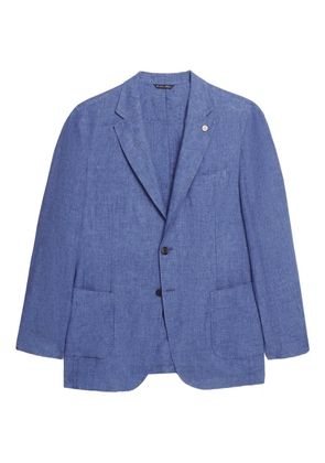 Brooks Brothers single-breasted linen blazer - Blue
