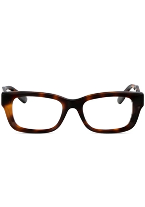 Gucci Eyewear rectangle-frame glasses - Brown