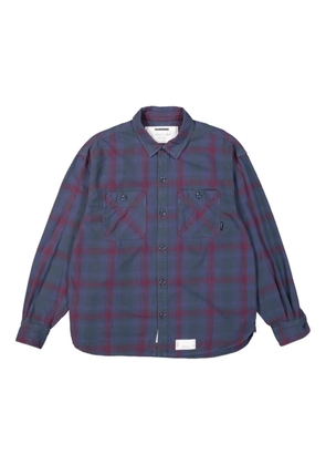 Neighborhood Savage tartan-check shirt - Blue