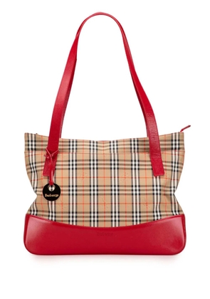 Burberry Pre-Owned 20th Century Haymarket Check Canvas tote bag - Brown