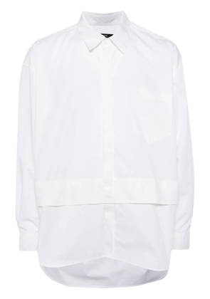 SONGZIO panelled cotton shirt - White
