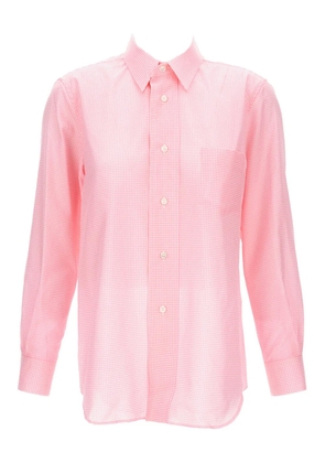 Comme Des Garçons checked long-sleeve shirt - Pink