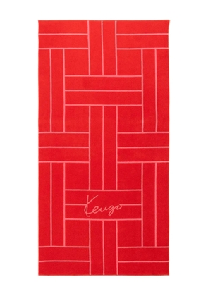 Kenzo Tatami beach towel - Red